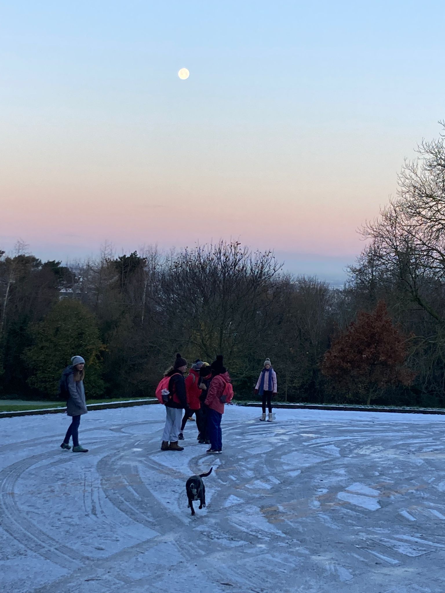 skating under the pink moon